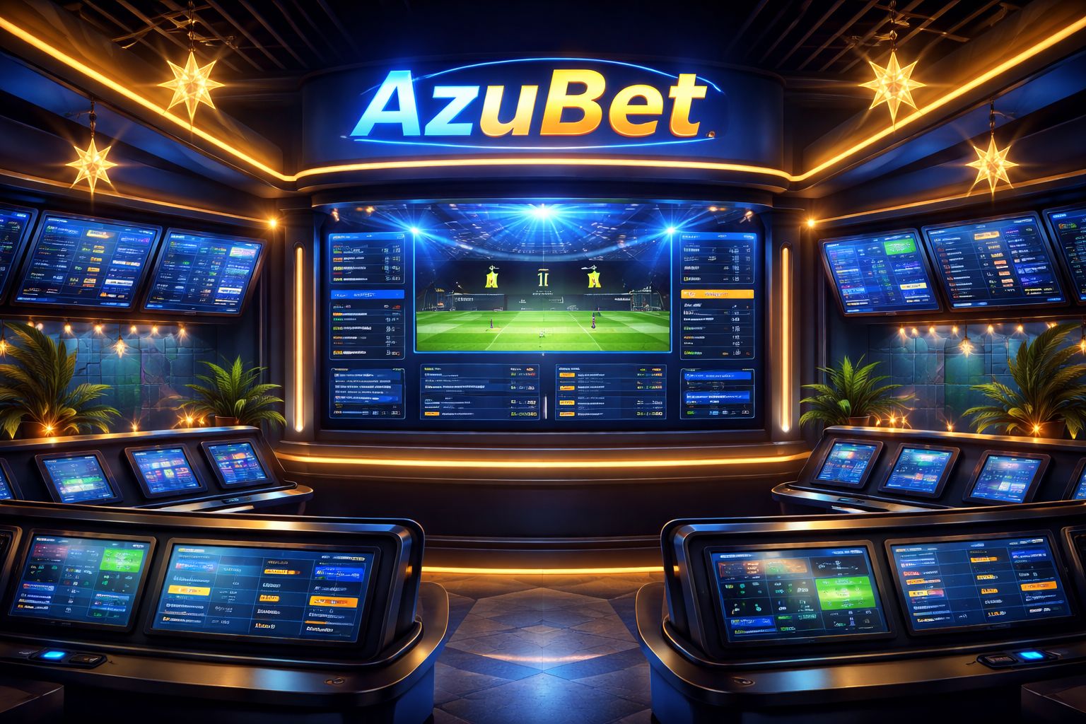 Panel de apuestas deportivas de AzuBet con mercados de partidos en vivo